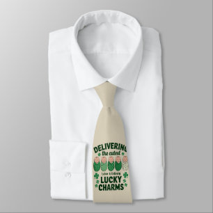 Cravate Infirmière Labor & Delivery Lucky Charm Shamrock