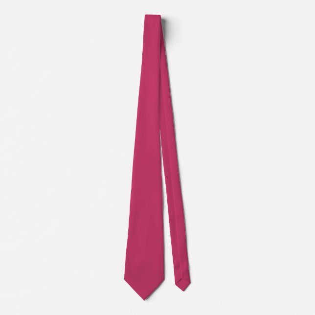 Cravate Innuendo rose foncé, couleur solide Rose rose (Devant)