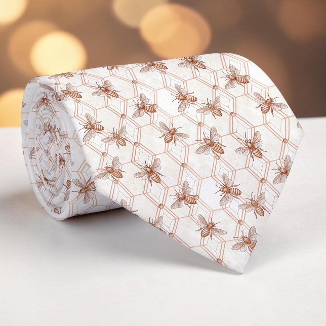 Cravate Insect Bug Bee Pattern Custom Necktie (Créateur téléchargé)