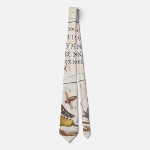 Cravate Insectes de jardin, mouche, chenille, poire, mille