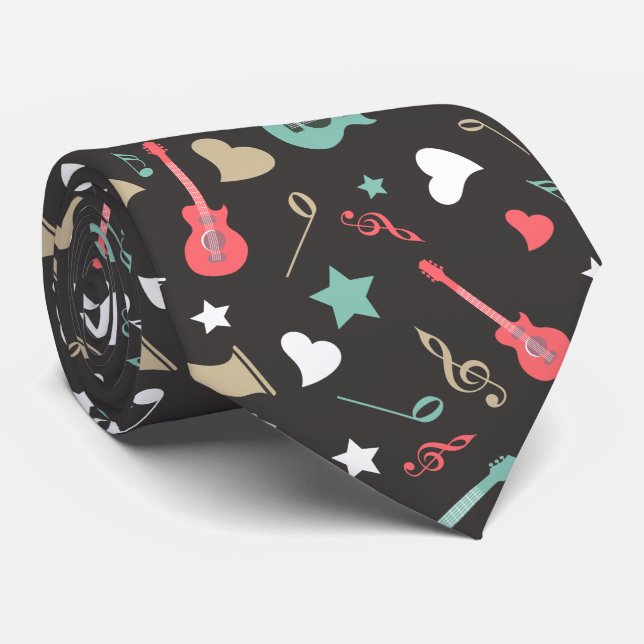 Cravate Instruments des années 50 (Roulé)