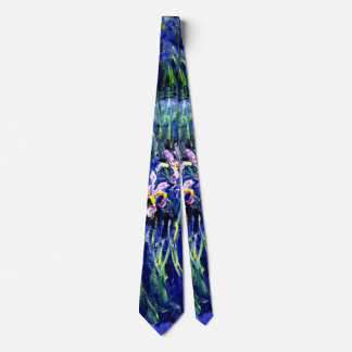 Cravate Irises, tableau de Claude Monet,