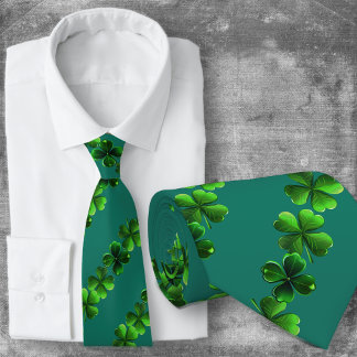 Cravate irlandaise à quatre feuilles