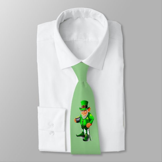 CRAVATE IRLANDAISE FUNNY LEPRECHAUN (Attaché)