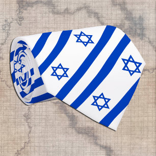 Cravate Israel Tie, business fashion & Israel Flag