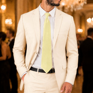 Cravate Ivory Luminary Luxe Ivoire & Jaune Clair Design