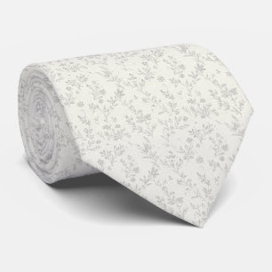 Cravate Ivory Subtle Floral