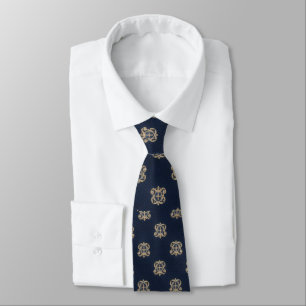 Cravate Jacquard de soie héraldique de luxe - Mari