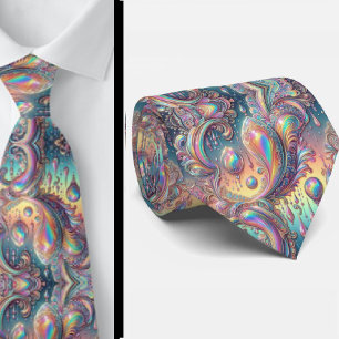 Cravate Jacquard Faux Soie Luxe Paisley Gentleman
