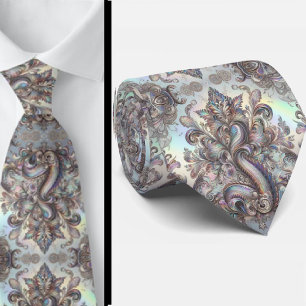 Cravate Jacquard Faux Soie Luxe Paisley Gentleman