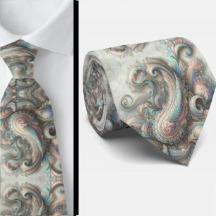 Cravate Jacquard Faux Soie Luxe Paisley Gentleman