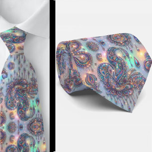 Cravate Jacquard Faux Soie Luxe Paisley Gentleman