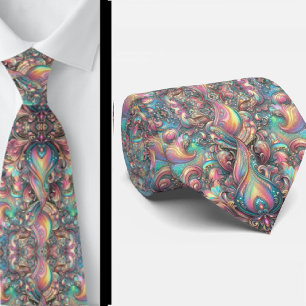 Cravate Jacquard Faux Soie Luxe Paisley Gentleman