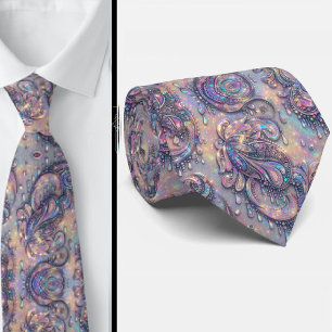 Cravate Jacquard Faux Soie Luxe Paisley Gentleman