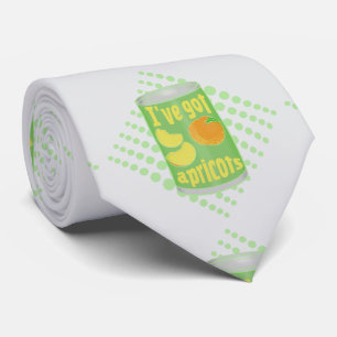 Cravate J'ai des abricots Tin de fruit