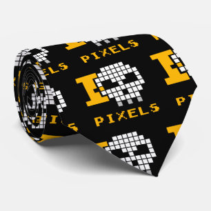 Cravate J'aime les pixels morts