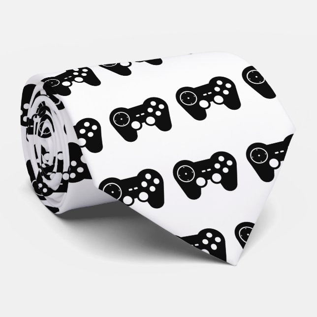 Cravate J'aime mon MoM plus que le jeu vidéo (Roulé)