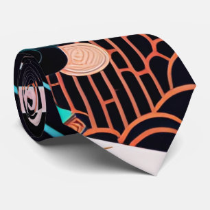 Cravate japonaise necktie vintage retoro ⇢ 浮 絵 世 ン パ  en e