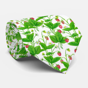 Cravate Jardin aux fraises