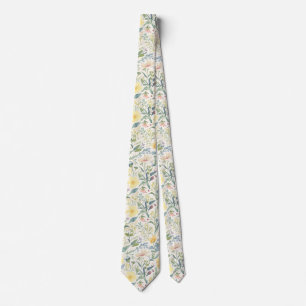 Cravate Jardin Coloré Fleurs Sauvages Fleur de Printemps P