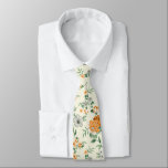 Cravate Jardin Jaune doux motif floral<br><div class="desc">Découvrez ce design aux motifs floraux jaunes doux.</div>