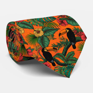 Cravate Jardin toucan