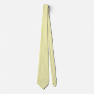 Cravate Jaune cire couleur unie