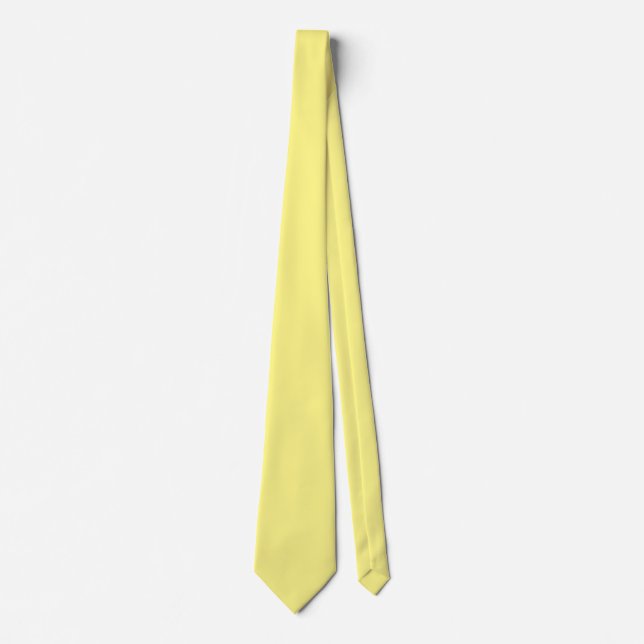 Cravate Jaune-jaune, couleur unie, (Devant)