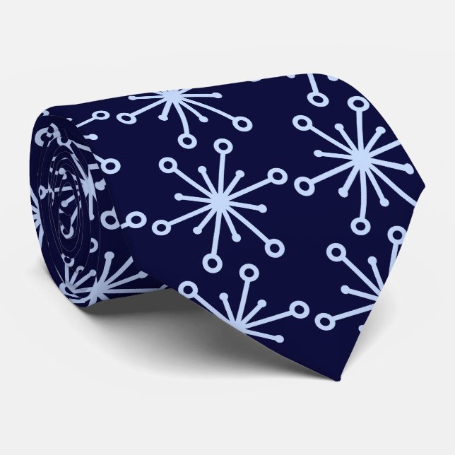 Cravate Jax Foulard Foulard Deep Navy Deux côtés (Roulé)