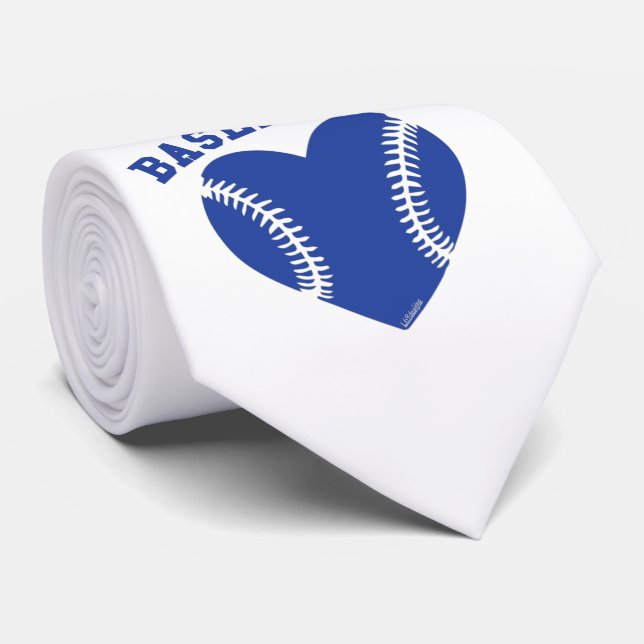 CRAVATE JE COEUR BASEBALL                                  (Roulé)