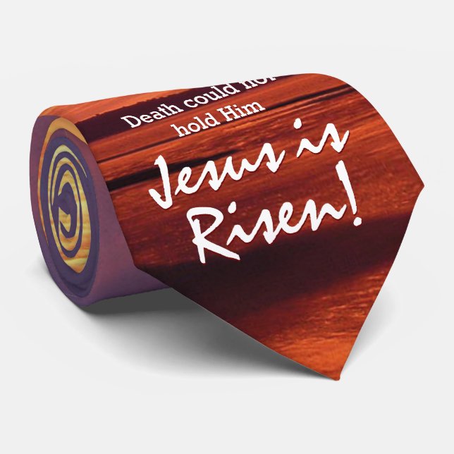 Cravate JÉSUS DE Pâques EST UN Monogramme DE RISQUE (Roulé)