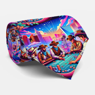 Cravate Jeu de dés de Cowboy Casino