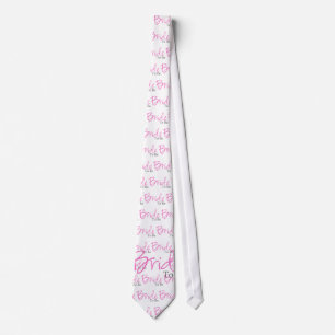 Cravate Jeune mariée à être (manuscrit rose)