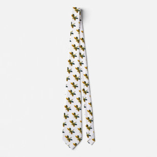 Cravate JEWEL DRAGONFLY ANTIQUE, Blanc