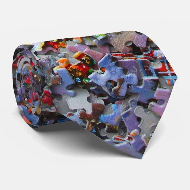 Cravate Jigsaw Puzzle Pieces (Roulé)