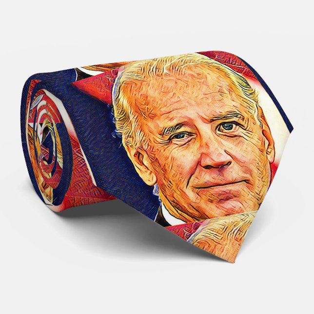 Cravate Joe Biden 4 USA_ (Roulé)
