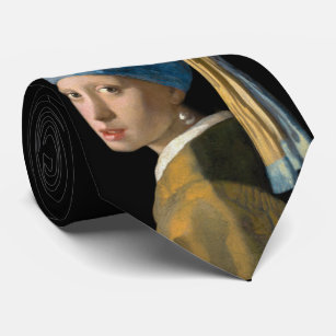 Cravate Johannes Vermeer - Fille avec une oreille perle