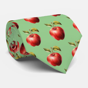Cravate Joli carrelage pomme motif fruit