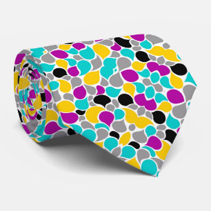Cravate Joli design motif coloré et transparent