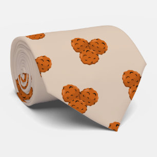 Cravate Joli motif de boulette de viande carrelée