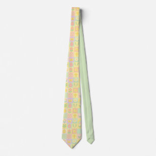 Cravate Joli motif de Pâques/printemps