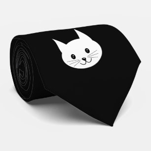 Cravate Joli Visage De Chat.