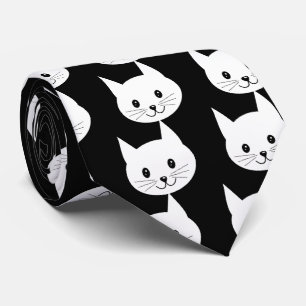Cravate Joli visage de chat.