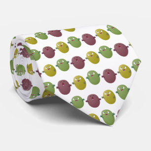 Cravate Jolie olives joyeux chantant dessin animé