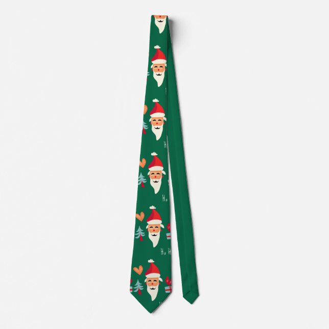 Cravate Jolly Père Noël Christmas Design (Devant)