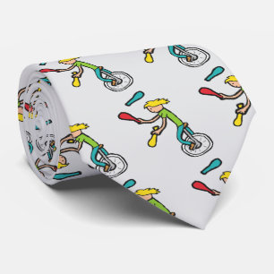 Cravate Jongleur monocycliste