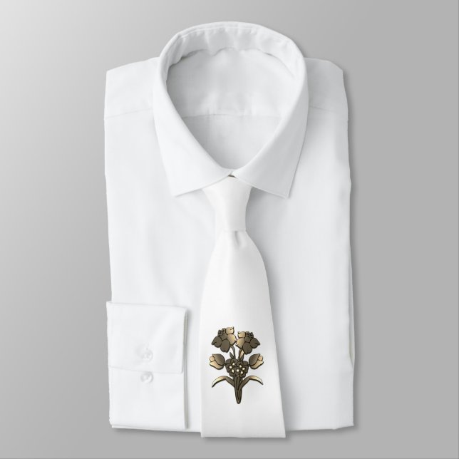 Cravate Jonquille dorée (Attaché)