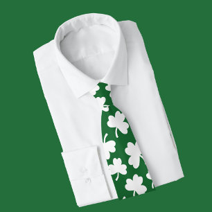 Cravate Jour de la Saint-Patricks irlandaise, Shamrock ver
