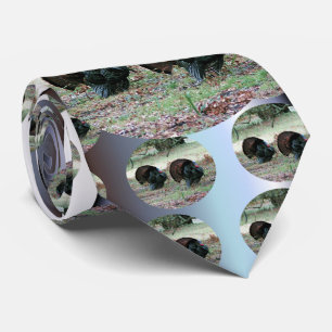 Cravate Jour de l'Action de grâce Dindons sauvages dans un