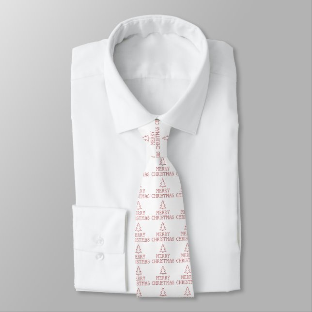 Cravate Joyeux croix de Noël (Attaché)